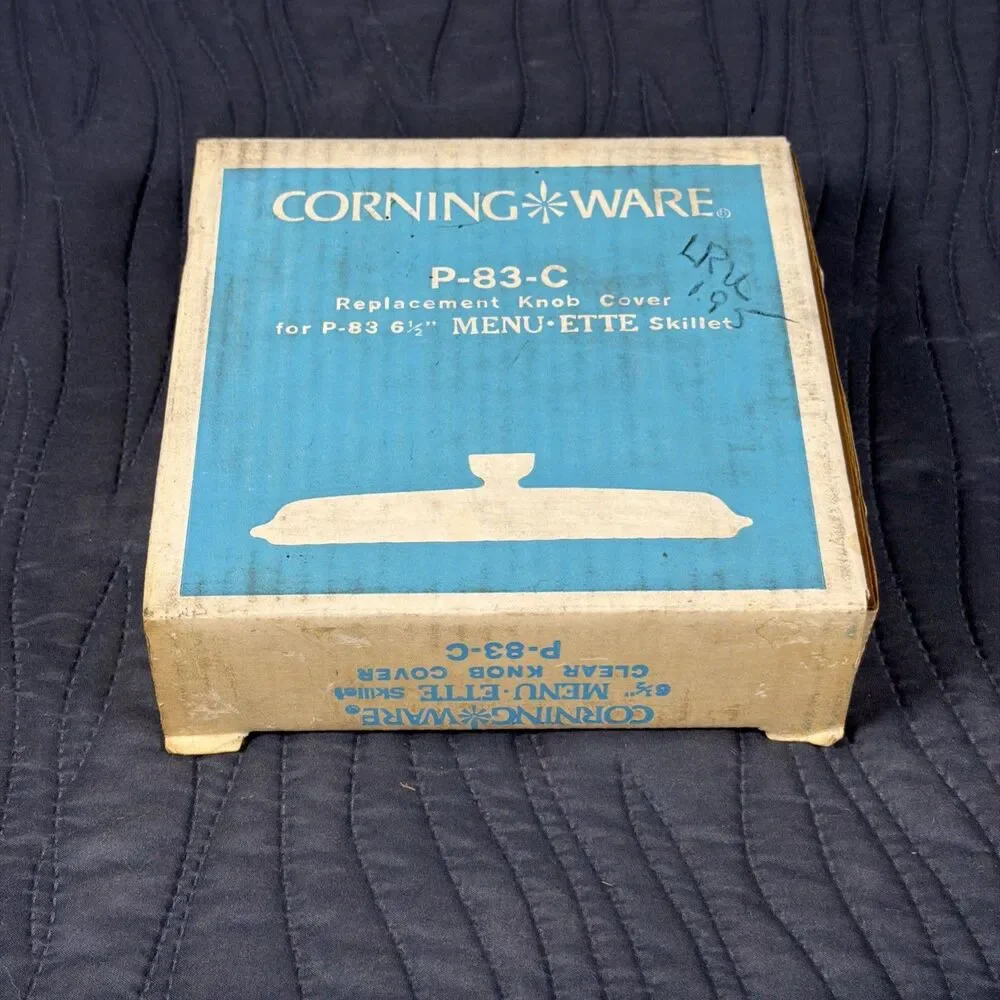 NOS Vintage Corning Ware P-83-C Replacement Glass Lid Cover for P-83 Skillet